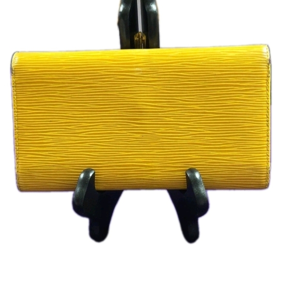 Louis Vuitton Yellow Epi Portefeuille Tresor Leather Trifold Wallet ( GREAT COND - Picture 2 of 14